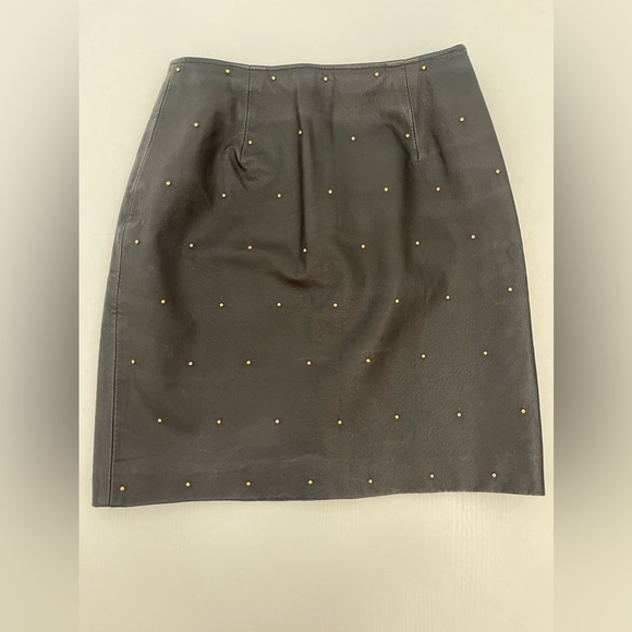 *100% Leather Vintage 80s David Benjamin Skirt - Picture 13 of 13